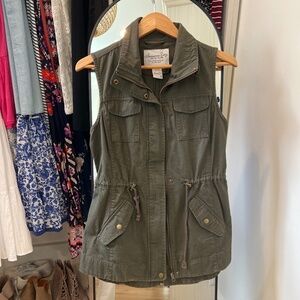 American Rag Olive Utility Vest